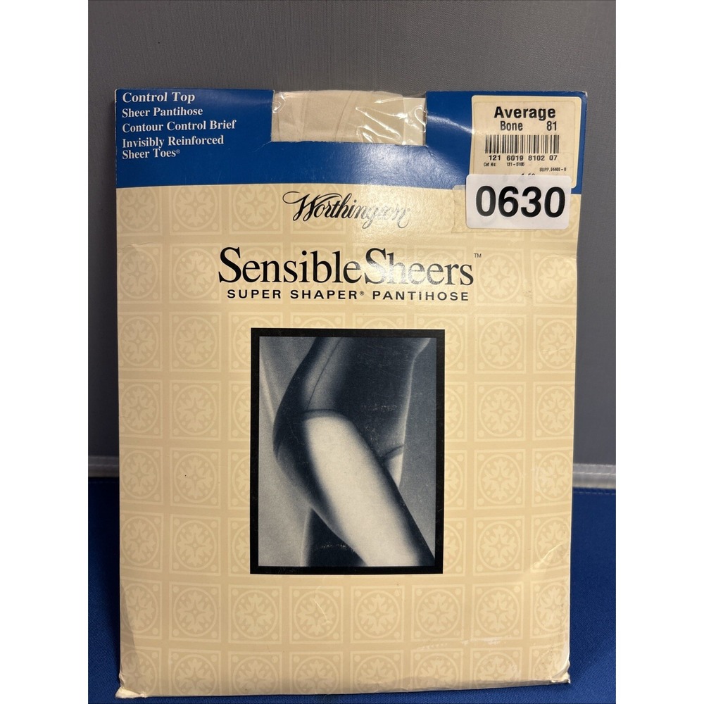Worthington‎ Sensible Sheers Super Shaper Pantyhose Control Top Average Bone 81